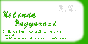 melinda mogyorosi business card